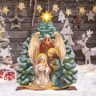 Holy Family Nativity Outdoor Decor by G. Debrekht - Nativity Holiday Decor - 8611042F