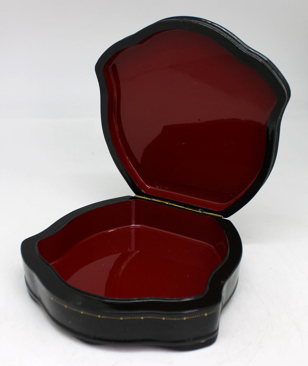 Handpainted One-of-a-Kind Papier Mache Lacquered Miniature Box 6 x 6 x 2