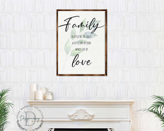 Family Love - Crazy, love, loud - Wooden Wall art - Contemporary decor - Living room Sign - Farmhouse decor - 310346
