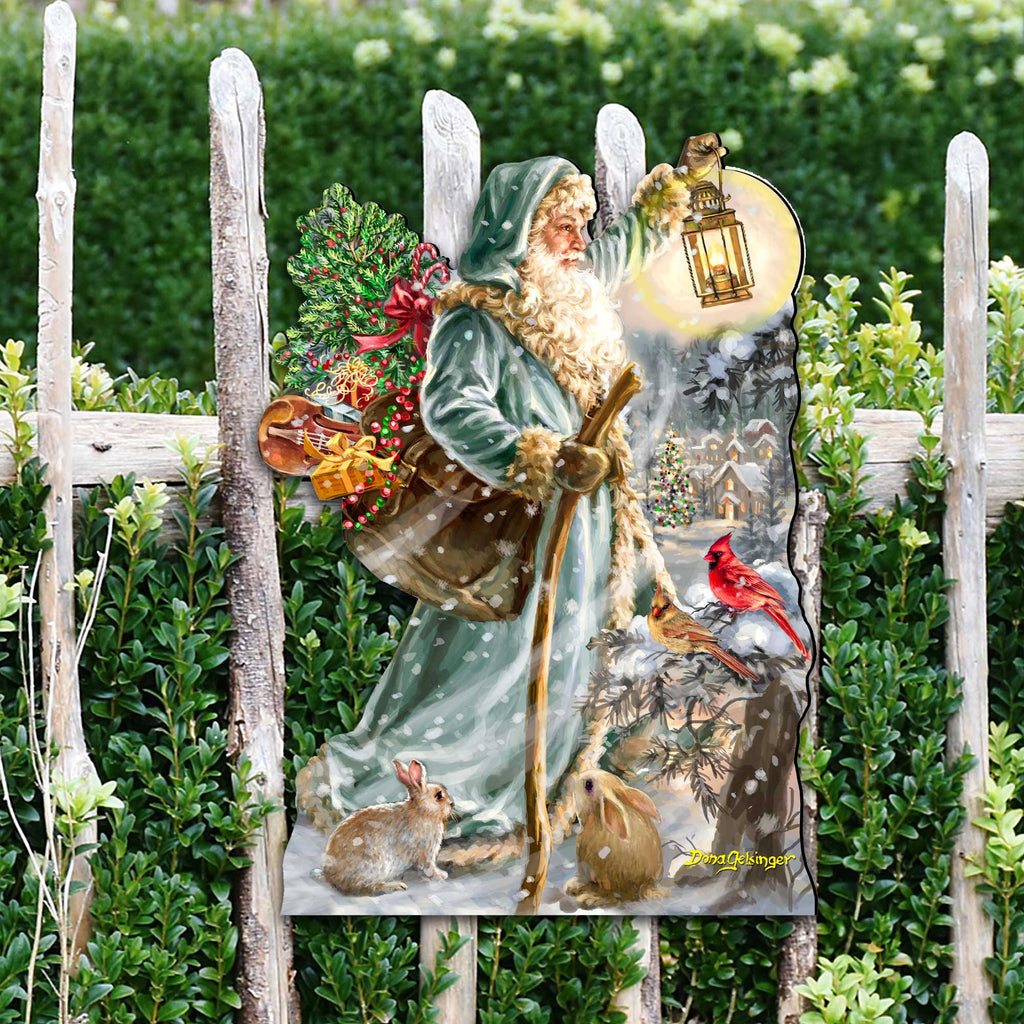 Saint Nicholas Christmas Door Decor by D. Gelsinger - Christmas Santa Snowman Decor - 8461067H-DG