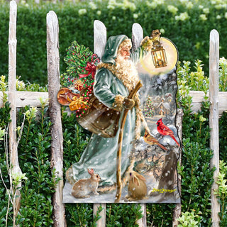 Saint Nicholas Christmas Door Decor by D. Gelsinger - Christmas Santa Snowman Decor - 8461067H-DG