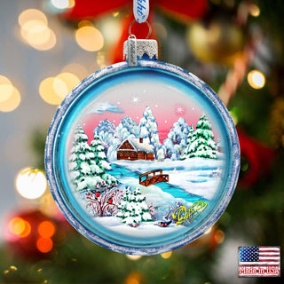 Winter Village Glass Ornament Set of 3 by G. DeBrekht - Christmas Decor - 73747-S3