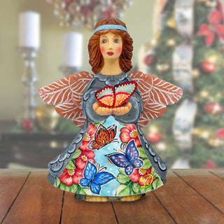 Butterfly Angel Handcrafted Christmas Figurine - G. DeBrekht - Nativity Holiday Decor - 516659