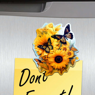 Happy Thanksgiving Decorative Eco Wood Magnets Set of 6 by G. Debrekht - Thanksgiving Decor - 8090018G-S6