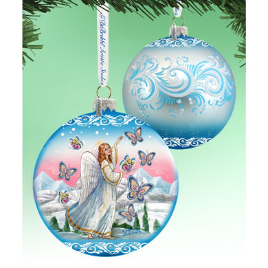 Serenity Angel Glass Ornament Limited Edition by G. DeBrekht - Christmas Decor - 73885
