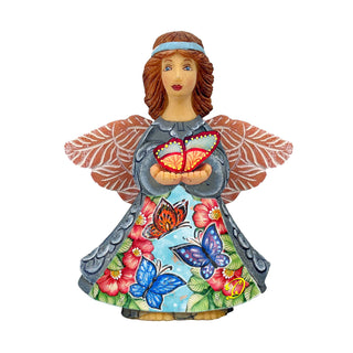 Butterfly Angel Handcrafted Christmas Figurine - G. DeBrekht - Nativity Holiday Decor - 516659