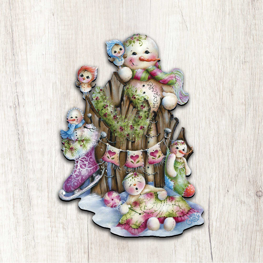 Christmas Time Christmas Door Decor by Jamie Mills-Price - Christmas Santa Snowman Decor - 8457502H