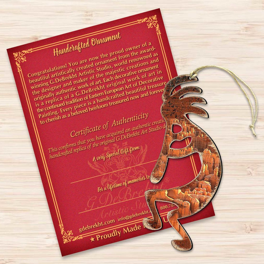 Kokopelli Wooden Ornaments - Christmas Decor - 8198416