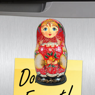 Nesting Doll Matryoshka Shape Refrigerator Magnets Set of 3