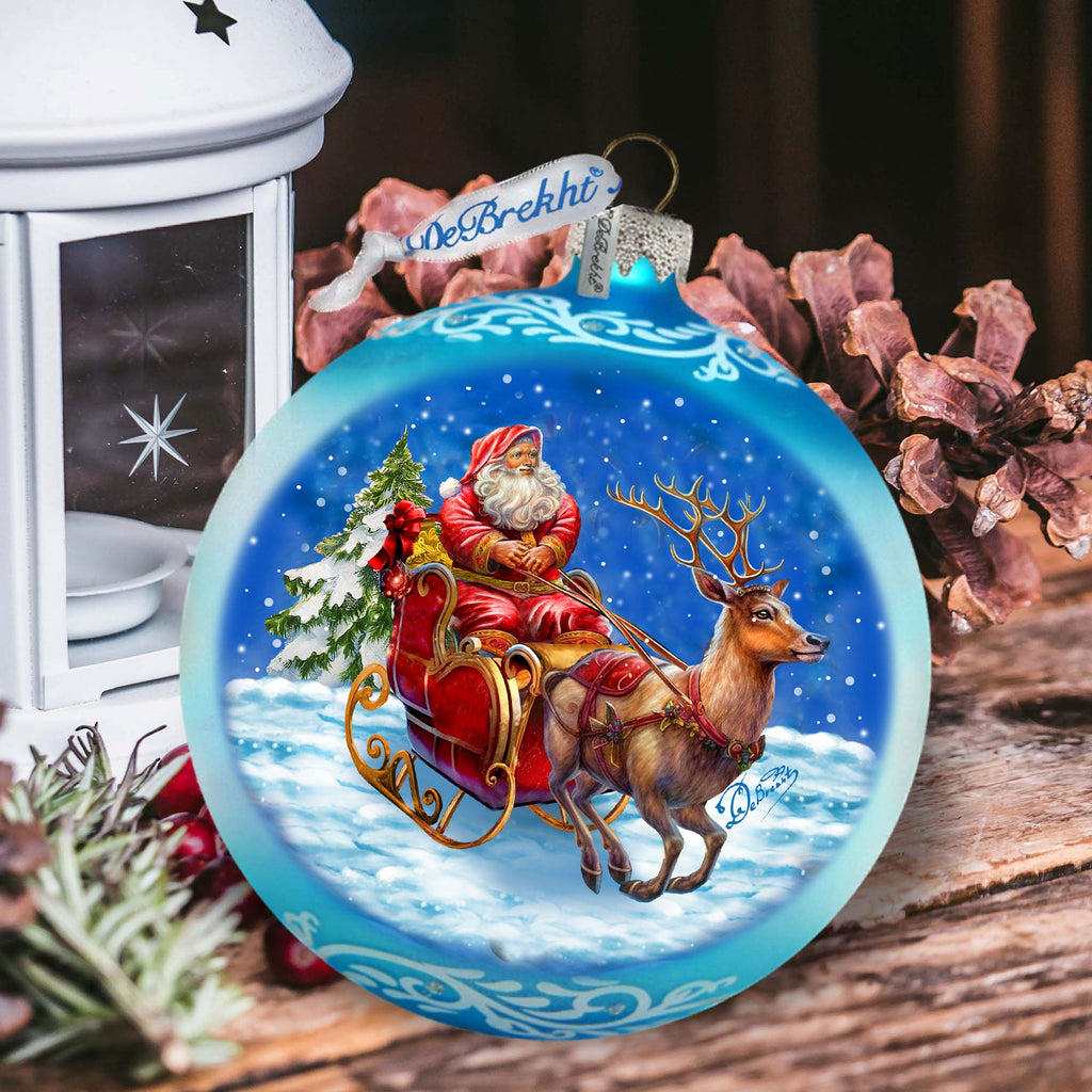 Enchanted Midnight Journey Lg Glass Ornament by G.Debrekht - Christmas Holiday Decor - 73962