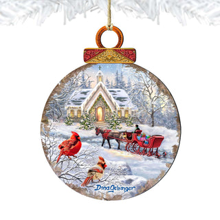 Sleigh Ride Wooden Ornaments by Gelsinger - Christmas Decor - 8021129-DG