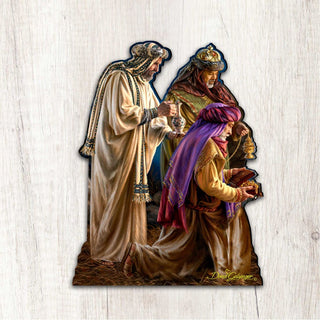 Three Kings Diminutive Wall Art by D. Gelsinger - Nativity Holiday Decor - 8461042-2M-1201