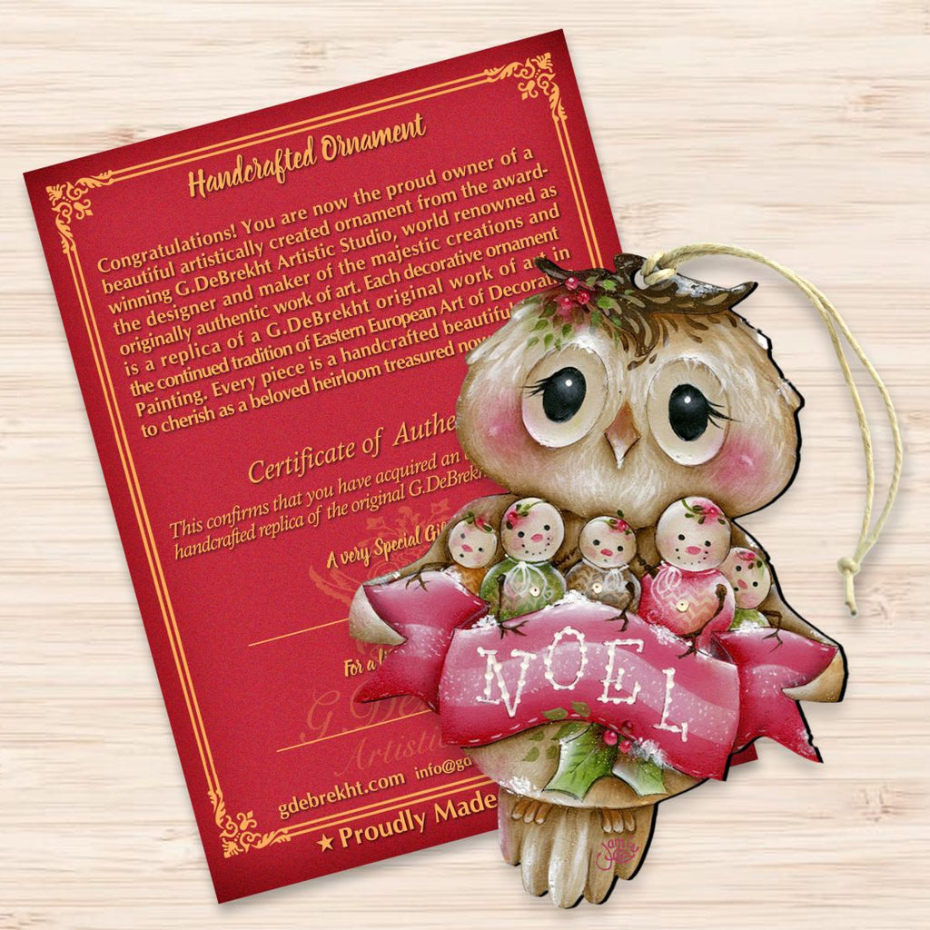 Owl, You Need Is Love Wooden Ornaments by Jamie Mills-Price - Christmas Decor - 8457509