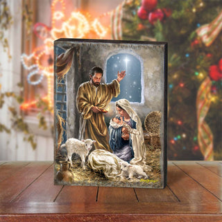 Regal Glory to God Wooden Wall Art by D. Gelsinger - Nativity Holiday Decor - 95677B-DG