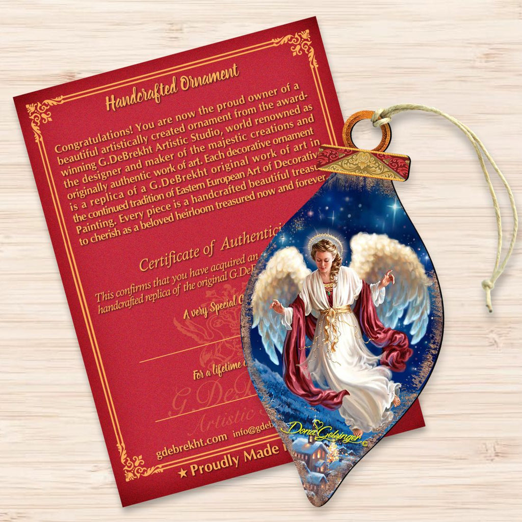Pigeoneers Angel Wooden Ornaments by Gelsinger - Nativity Holiday Decor - 8041118-1208