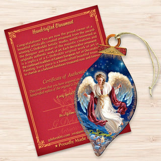 Pigeoneers Angel Wooden Ornaments by Gelsinger - Nativity Holiday Decor - 8041118-1208