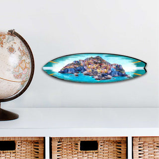 Island Surfboard Coastal Outdoor Decor Large Ornament by G. DeBrekht - Coastal Holiday Decor - 8490101MS