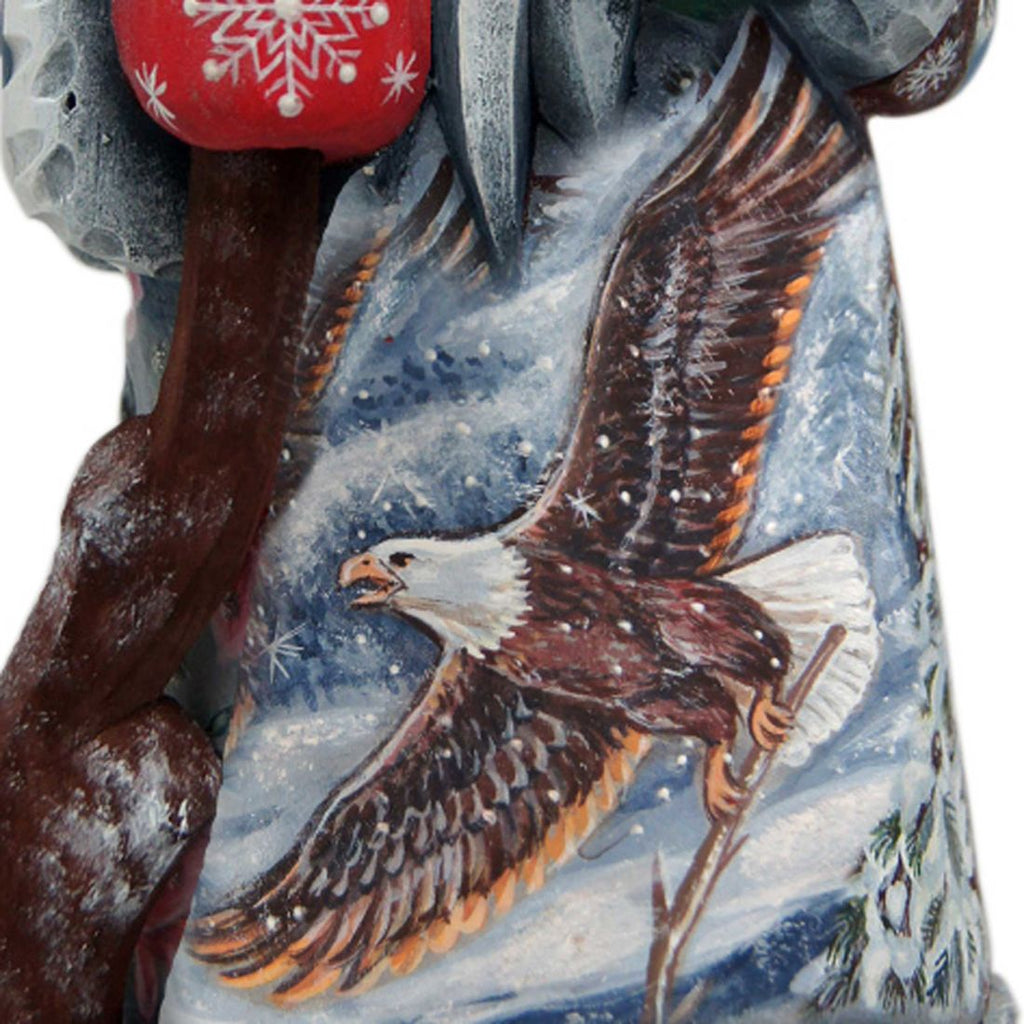 Eagle Santa Hand-Painted WOODCARVED Masterpiece by G. DeBrekht - Wildlife Holiday Decor - 8215112-2