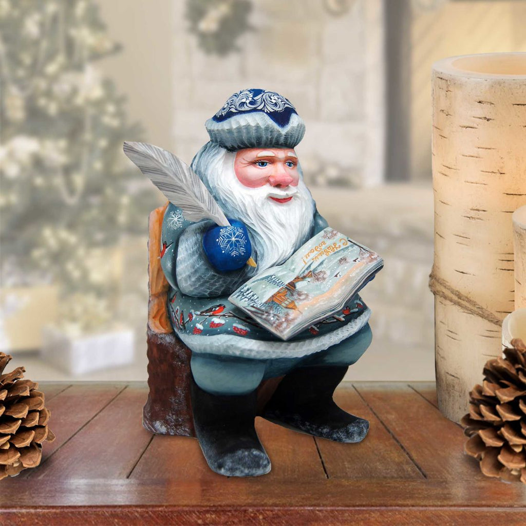 Story Rider Santa Hand-Painted WOODCARVED Masterpiece by G. DeBrekht - Christmas Decor - 2821711 - SPECIAL ORDER *** PRE-ORDER - Handmade Just for You! ***