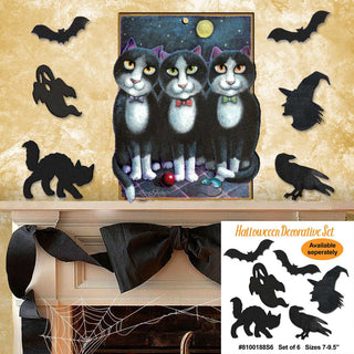 Boys Night Out Holiday Door Decor by Laura Seeley - Pets Dog and Cats Decor - 8512052H
