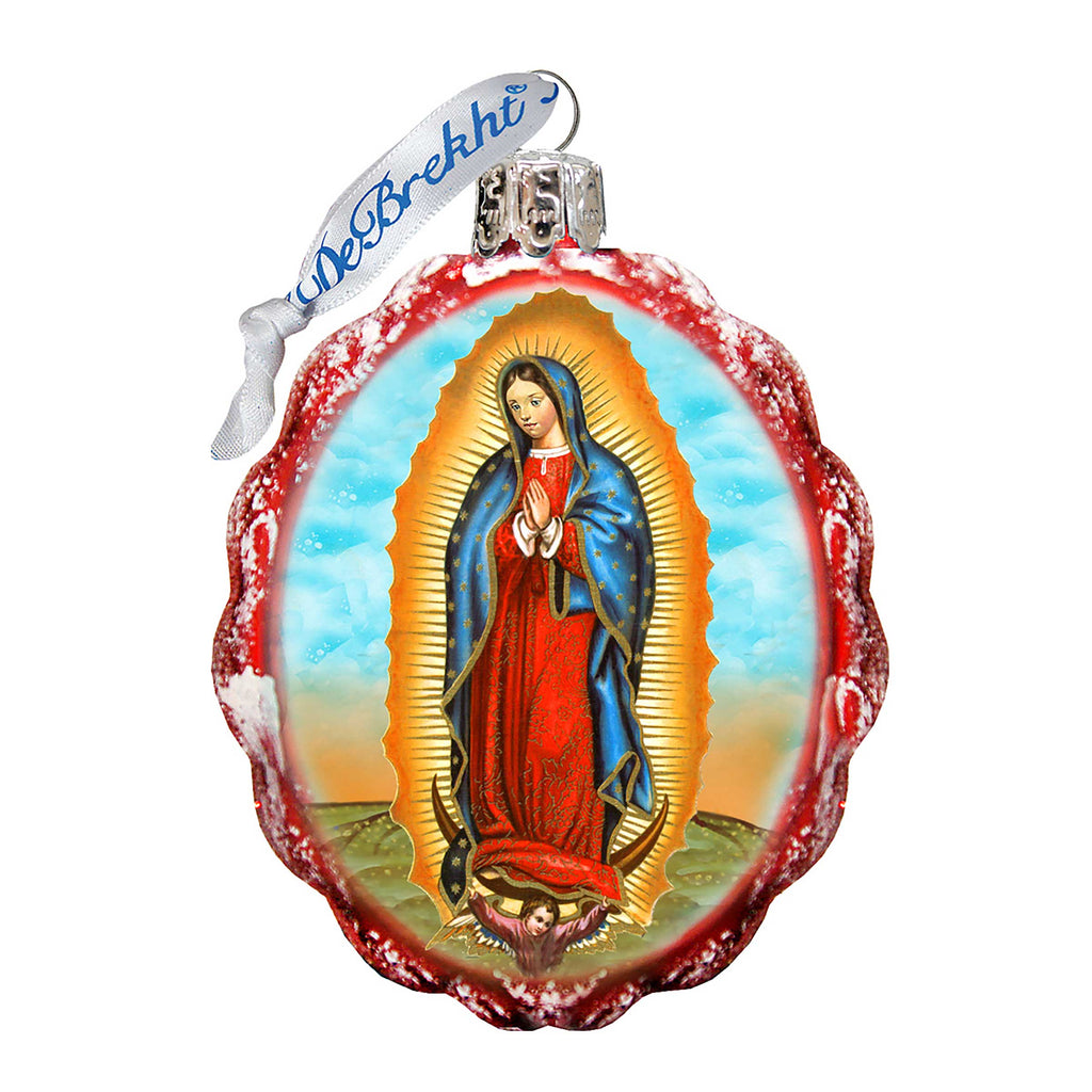 Lady of Guadalupe Mercury Glass Ornament by G. DeBrekht - Nativity Holiday Decor - 772020