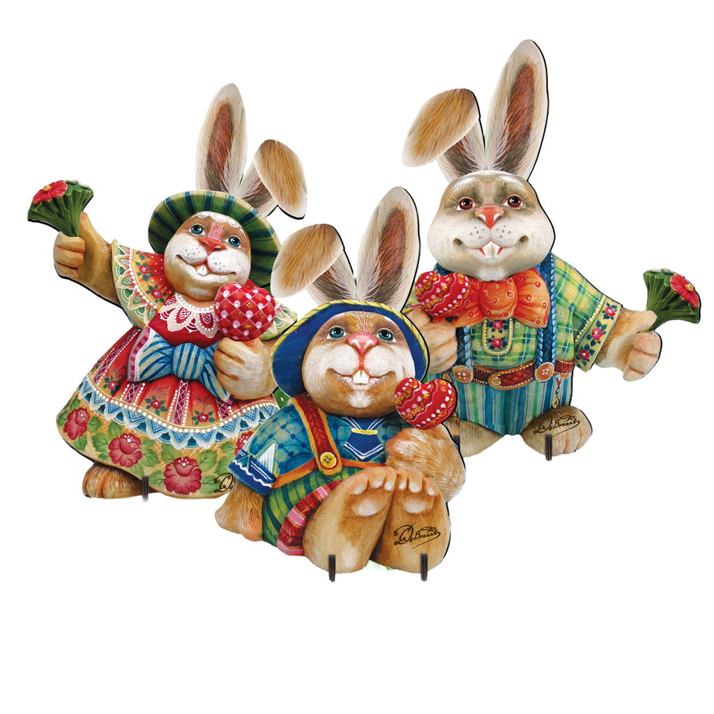 Drucker Easter Family Easter Yard Sign by G. DeBrekht - Easter Spring Decor - 8154420-2F