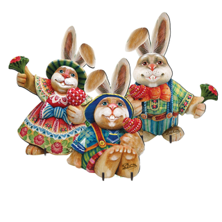 Drucker Easter Family Easter Yard Sign by G. DeBrekht - Easter Spring Decor - 8154420-2F