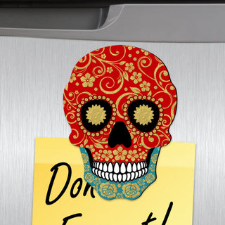 Day of The Dead Shape Refrigerator Magnets Set of 3