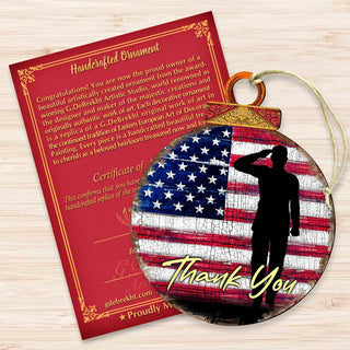 Veterans Appreciation Wooden Ornaments - International Decor - 8187102
