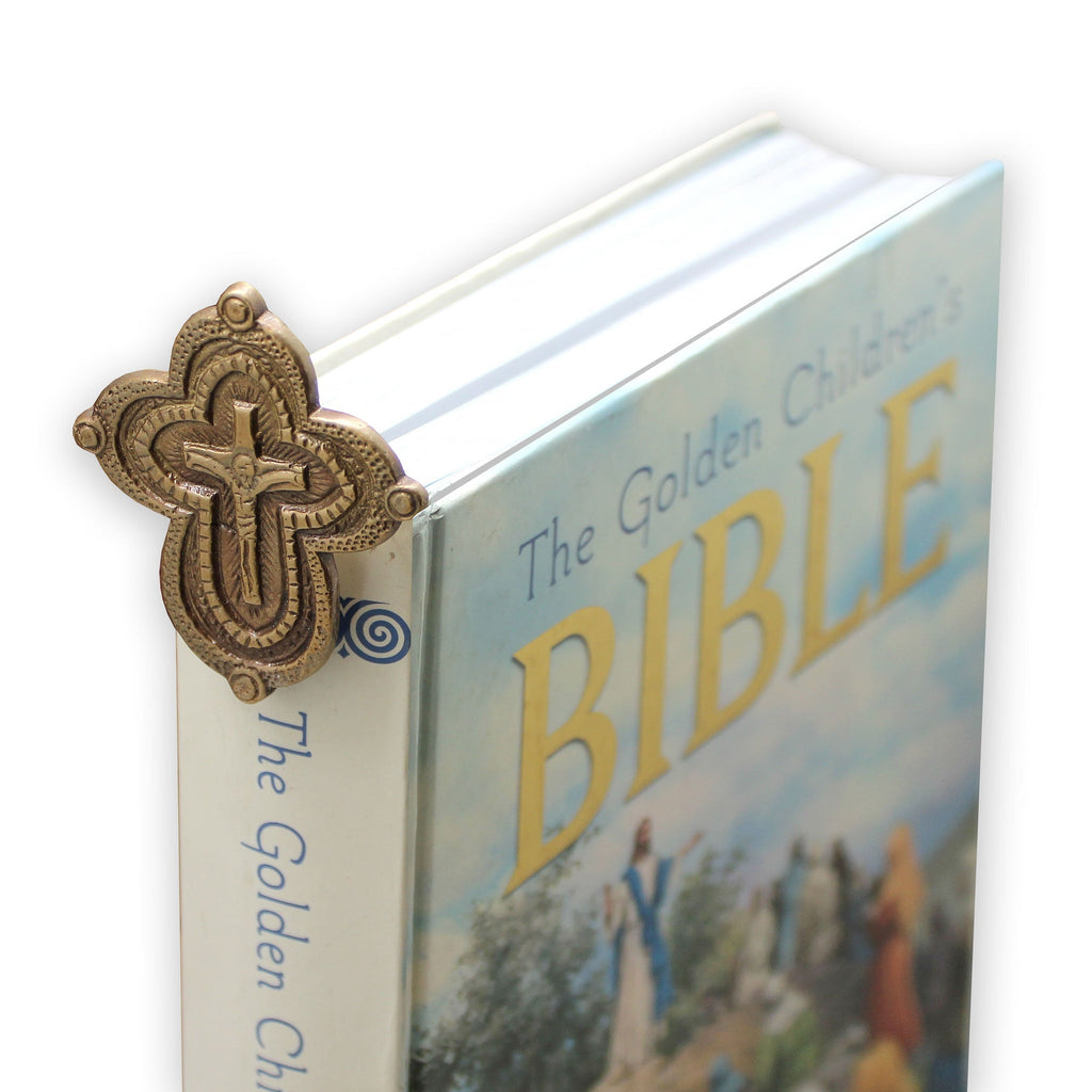 Flower Design Vintage Handmade Brass Bookmark - Unique Book Hook Design - Rare Find & Perfect Gift