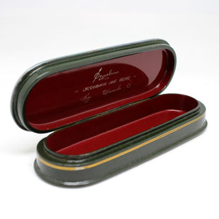 Handpainted One-of-a-Kind Papier Mache Lacquered Miniature Box 5.75 x 2 x 1