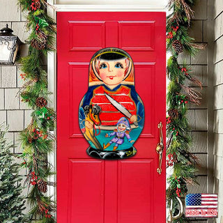 Nutcracker Soldier Holiday Door Decor by G. DeBrekht - Christmas Decor - 8115151H