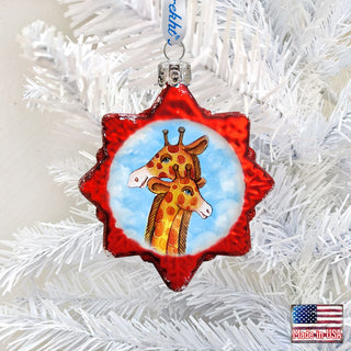 Giraffe Mercury Glass Ornament by G. DeBrekht - Wildlife Holiday Decor - 771016