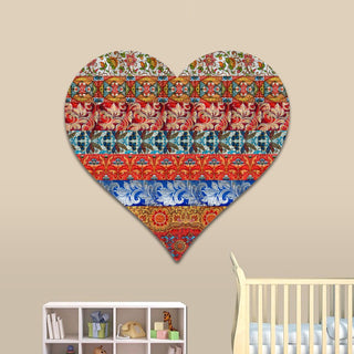 Quilted Heart Holiday Door Decor by G. DeBrekht - Love Family Kids Decor - 8198736H