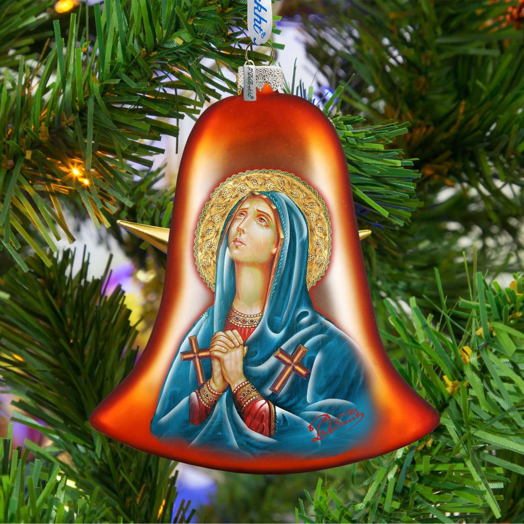 Mary Magdalena Bell Glass Ornament by G. DeBrekht - Nativity Holiday Decor - 752-038