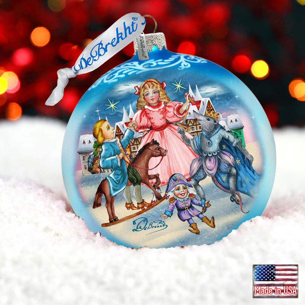 Nutcracker Story Glass Ornament Limited Edition by G. DeBrekht - Christmas Decor - 73916