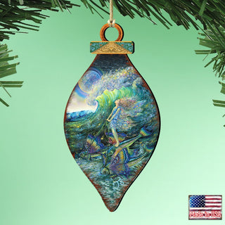 Surfers Dream Wooden Ornaments by Josephine Wall - Coastal Sea-Life Decor - 845622-JW