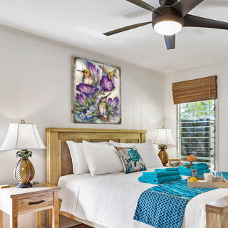 Everlasting Friendship Hummingbirds Wooden Wall Art by J. Bergsma - Nature Wildlife Decor - 8592936BP-JB