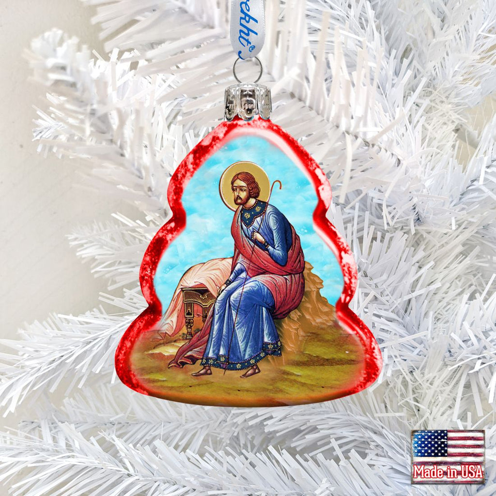 Joseph Mercury Glass Ornament by G. DeBrekht - Nativity Holiday Decor - 772017