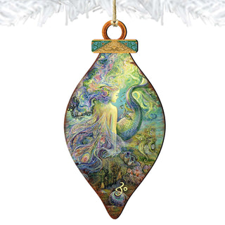 Mer Fairy Wooden Ornaments by Josephine Wall - Christmas Decor - 845624-JW