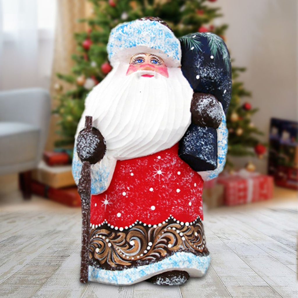 Kids and Rocking Santa Toy Hand-Painted WOODCARVED Masterpiece by G. DeBrekht - Wildlife Holiday Decor - 8215546 *** PRE-ORDER - Handmade Just for You! ***