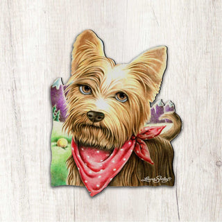 A Cool Drink Dog Holiday Outdoor Decor Large Ornament by Laura Seeley - Pets Dogs and Cats Decor - 8511020M