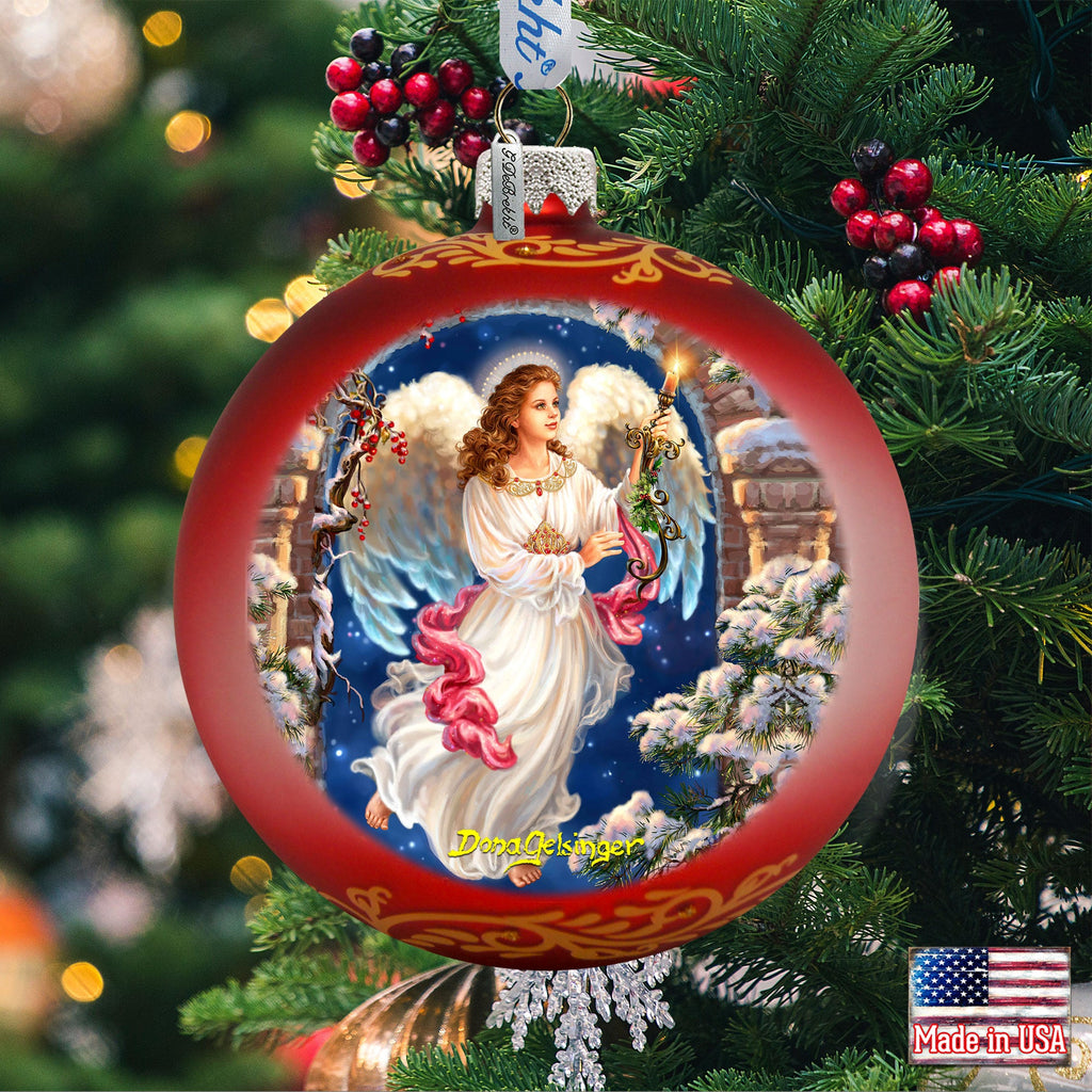 Angel in the Arch Glass Ornament by D. Gelsinger - Nativity Holiday Decor - 71114-1322