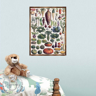 Root Vegetables Wall Decor - Kids room - ABC 123 Kids - Homeschool I Educational Poster - Art for kids - Vegetables - Classroom Decor 310226