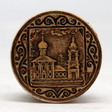 One-of-a-Kind Birch Bark Tree Round Tiny Wooden Box 1