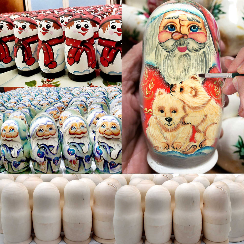 Kitty Cats Matreshka Nesting Hand-Painted Dolls Set of 5 by G. DeBrekht - Christmas Decor - 140074-2