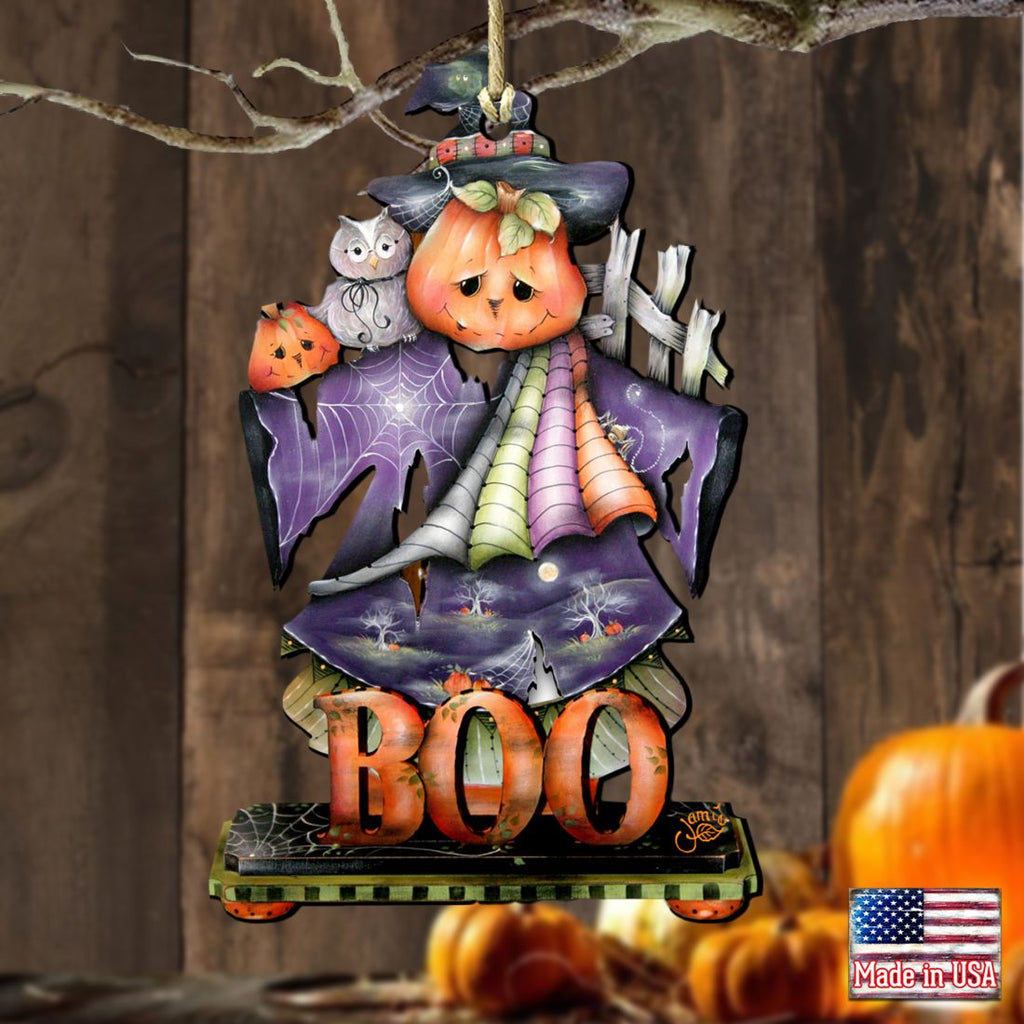 This Boos for You Wooden Ornaments by Jamie Mills-Price - Thanksgiving Halloween Decor - 8457407