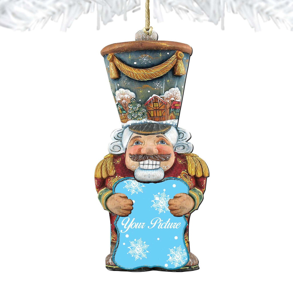 Nutcracker Christmas Picture Frame Ornaments - Ornament for Photo - Christmas Santa Snowman Decor - 8116430PF