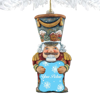 Nutcracker Christmas Picture Frame Ornaments - Ornament for Photo - Christmas Santa Snowman Decor - 8116430PF