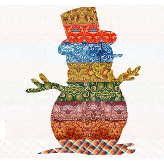 Country Quilted Snowman Door Decor by G. DeBrekht - Christmas Santa Snowman Decor - 8198801-2H